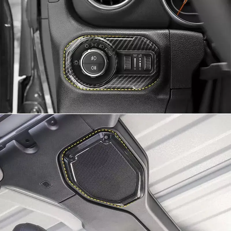 For 2018-2023 Jeep Wrangler JL & Gladiator JT – 24PCS Full Set Interior Decor Cover Trim Kit - Image 10