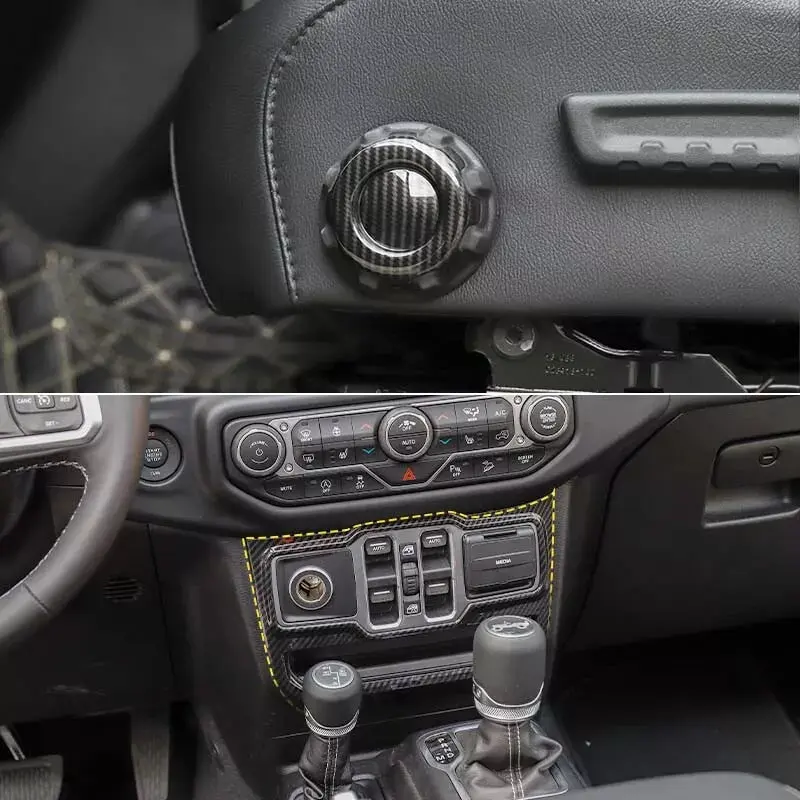 For 2018-2023 Jeep Wrangler JL & Gladiator JT – 24PCS Full Set Interior Decor Cover Trim Kit - Image 12