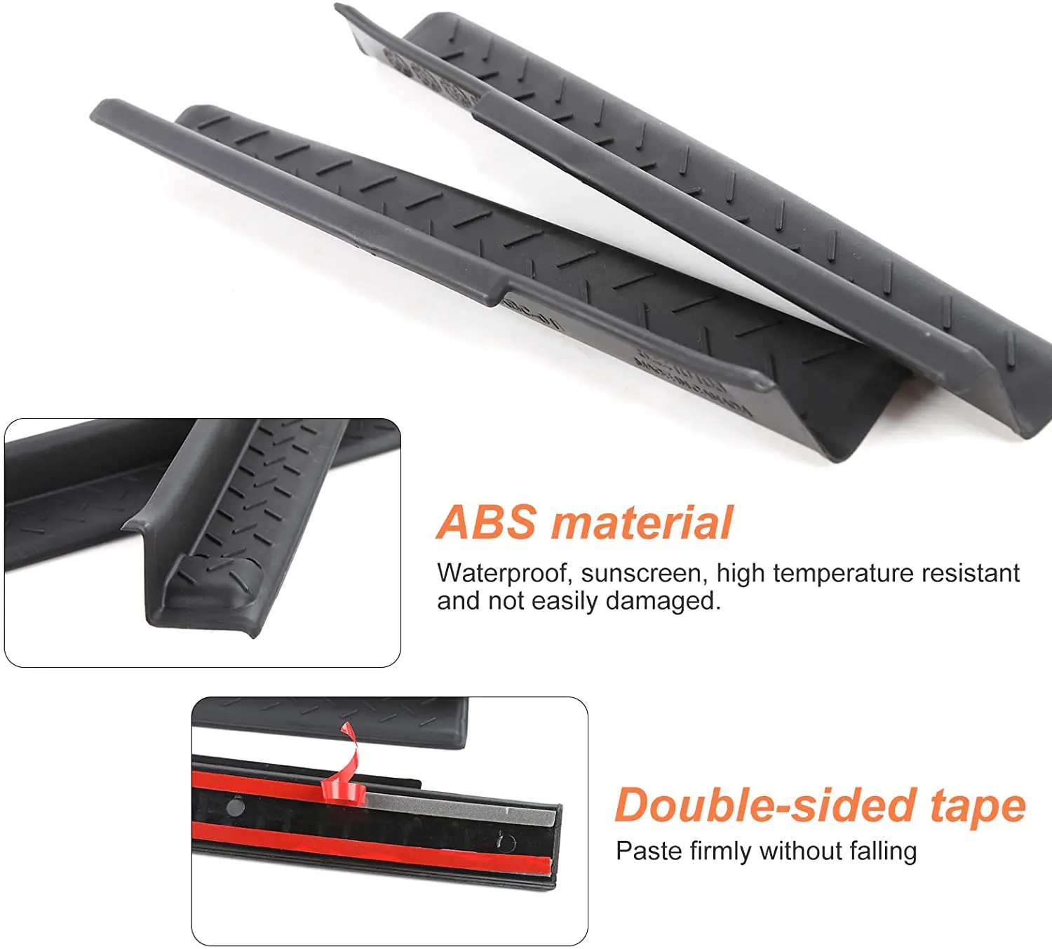For 2007-2018 Jeep Wrangler JK Front & Rear Door Sill Plate Threshold Guards (Protectors Door Entry Cover) - Image 9