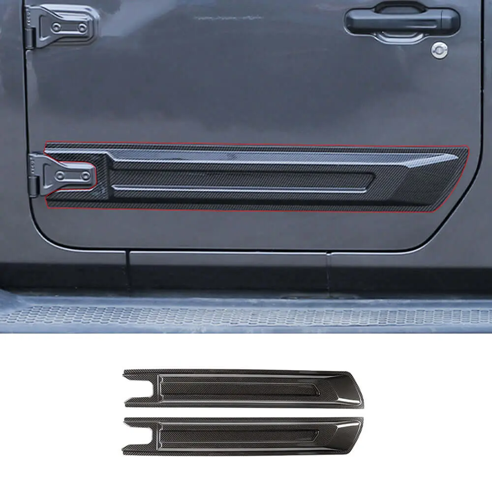 For 2018+ 2Door Jeep Wrangler JL/JT 2pcs Door Scuff Guard Protector Cover Trim