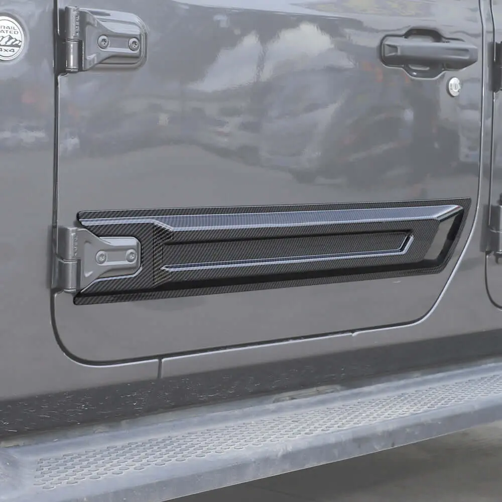 For 2018+ 2Door Jeep Wrangler JL/JT 2pcs Door Scuff Guard Protector Cover Trim - Image 3