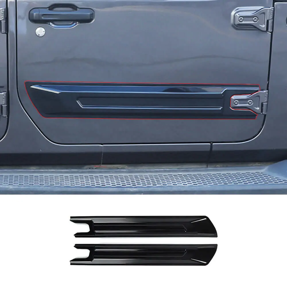 For 2018+ 2Door Jeep Wrangler JL/JT 2pcs Door Scuff Guard Protector Cover Trim - Image 9
