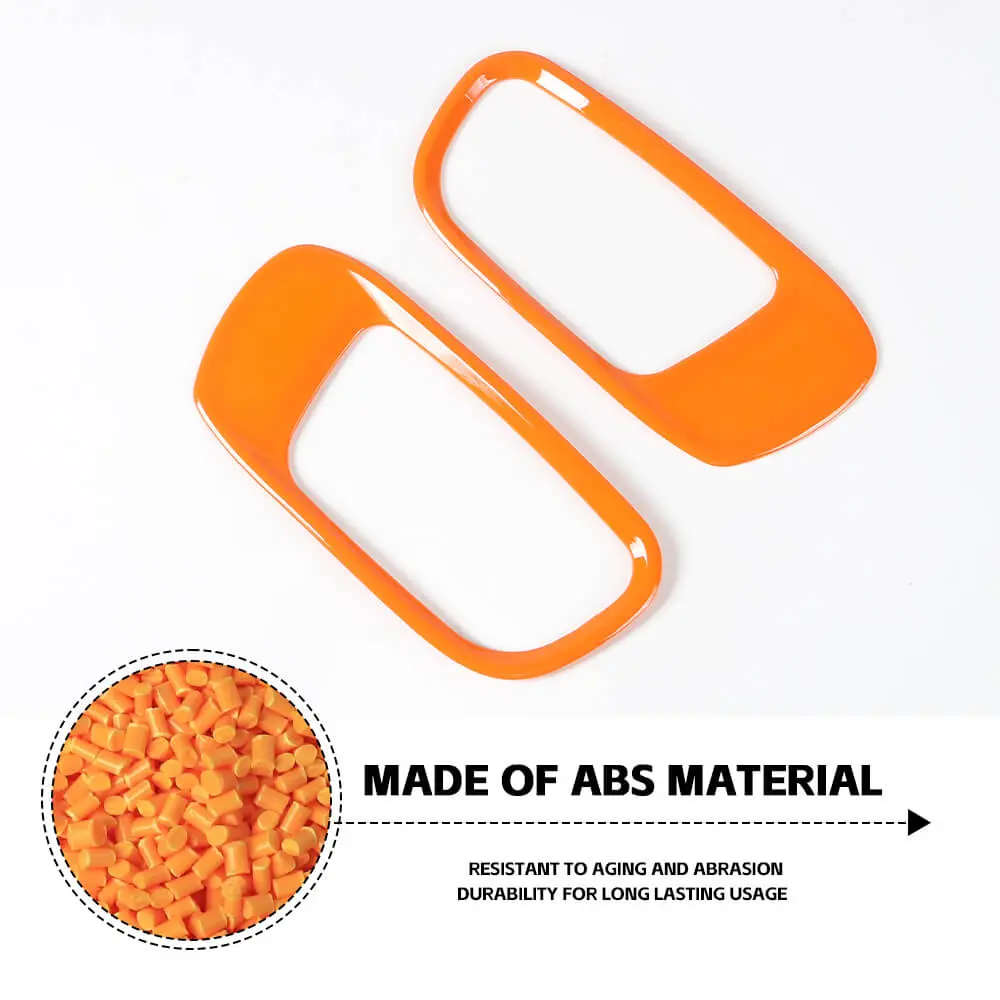 For 2015+ Jeep Renegade 2PCS Rear Bumper Trailer Hook Cover Trim - Image 5