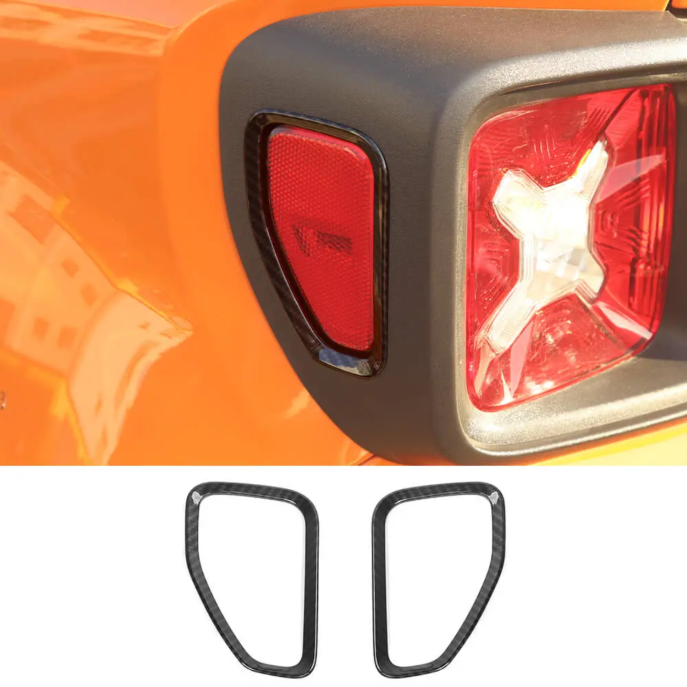 For 2015+ Jeep Renegade 2PCS Rear Tail Light Bezels Frame Trim