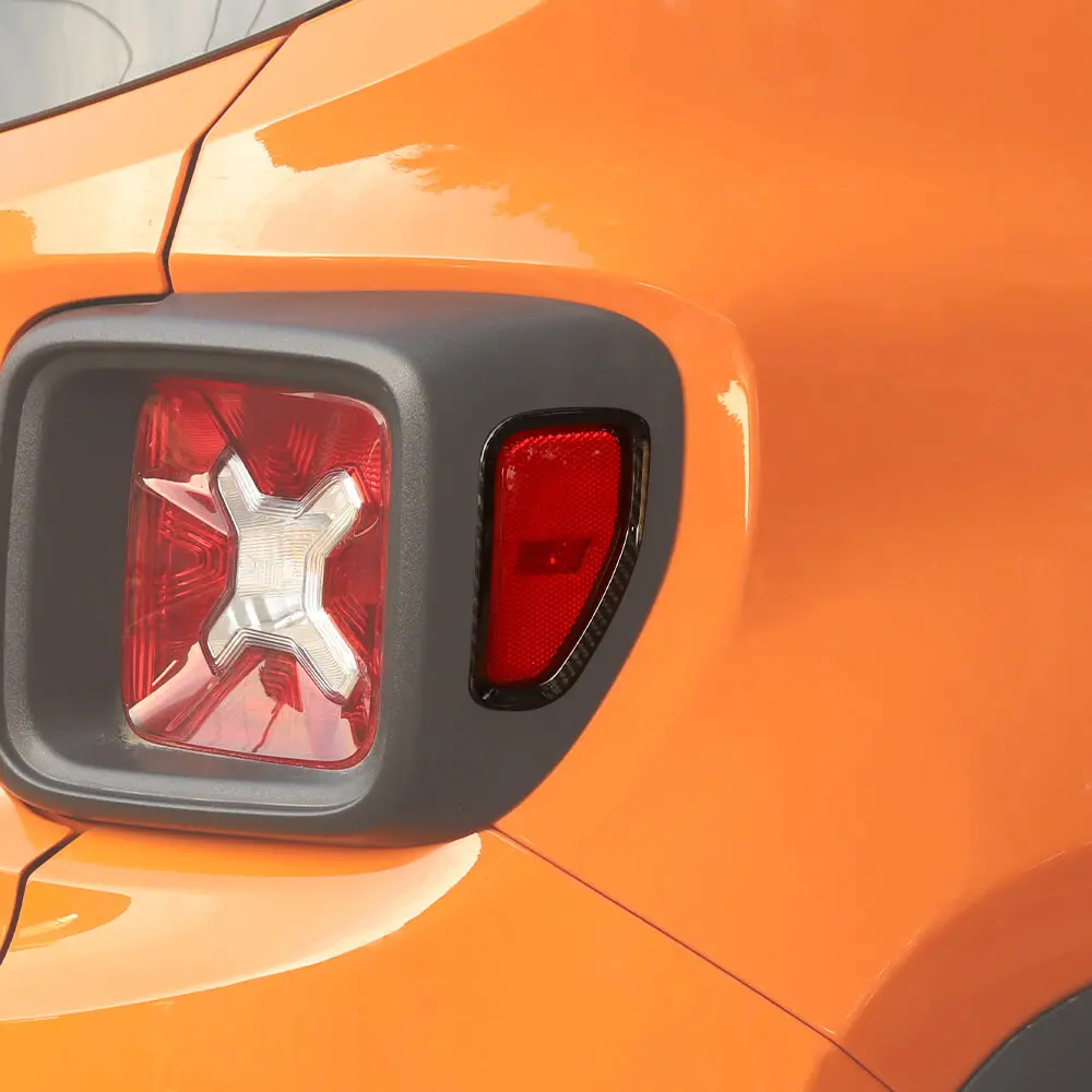 For 2015+ Jeep Renegade 2PCS Rear Tail Light Bezels Frame Trim - Image 3