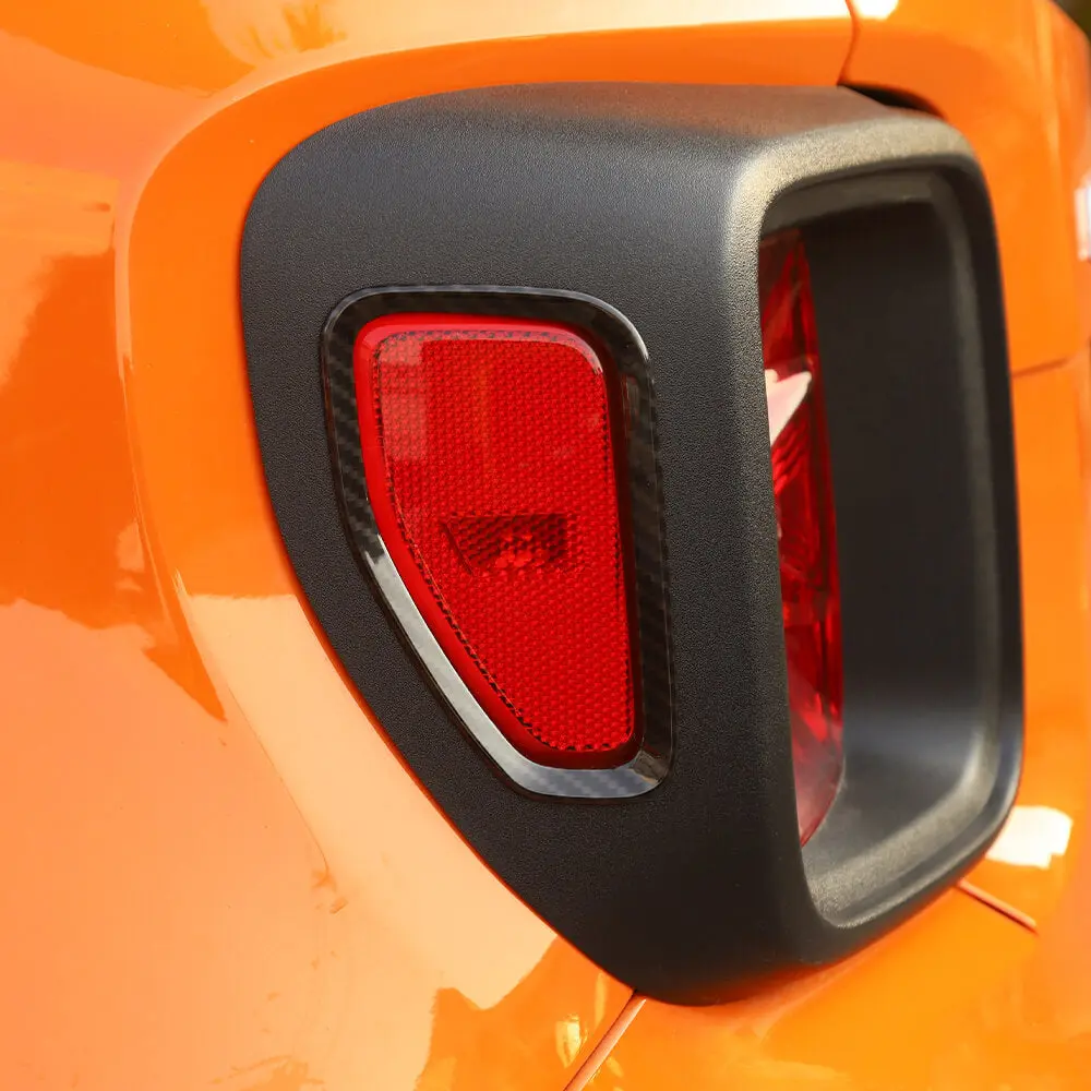 For 2015+ Jeep Renegade 2PCS Rear Tail Light Bezels Frame Trim - Image 4
