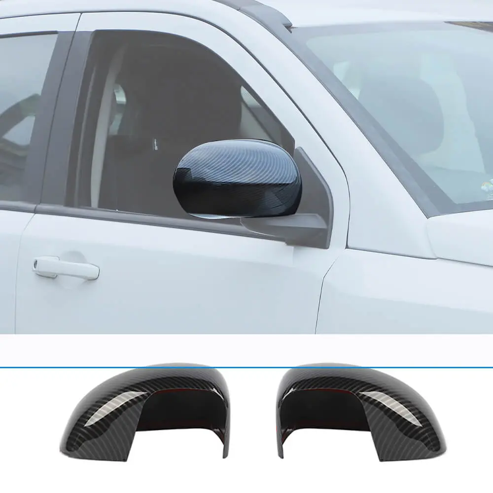 For 2008-2016 Jeep Compass 2PCS Rearview Mirror Wing Mirror Housing Cover Trim