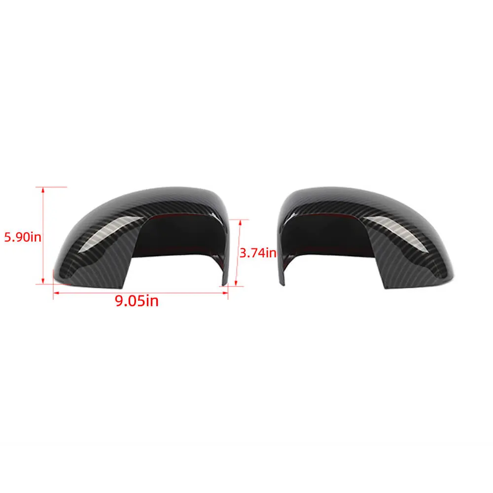For 2008-2016 Jeep Compass 2PCS Rearview Mirror Wing Mirror Housing Cover Trim - Image 8