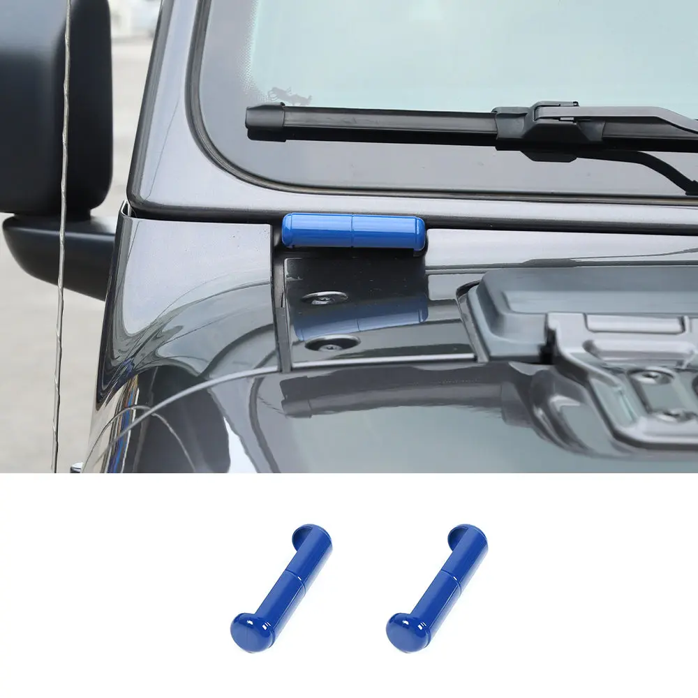 For 2018+ Jeep Wrangler JL Gladiator JT 2 x Front Windshield Hinge Decor Exterior Trim - Image 15