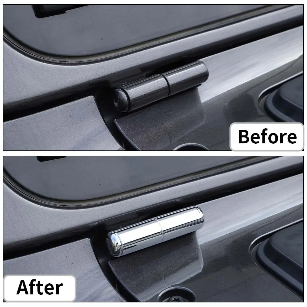 For 2018+ Jeep Wrangler JL Gladiator JT 2 x Front Windshield Hinge Decor Exterior Trim - Image 2