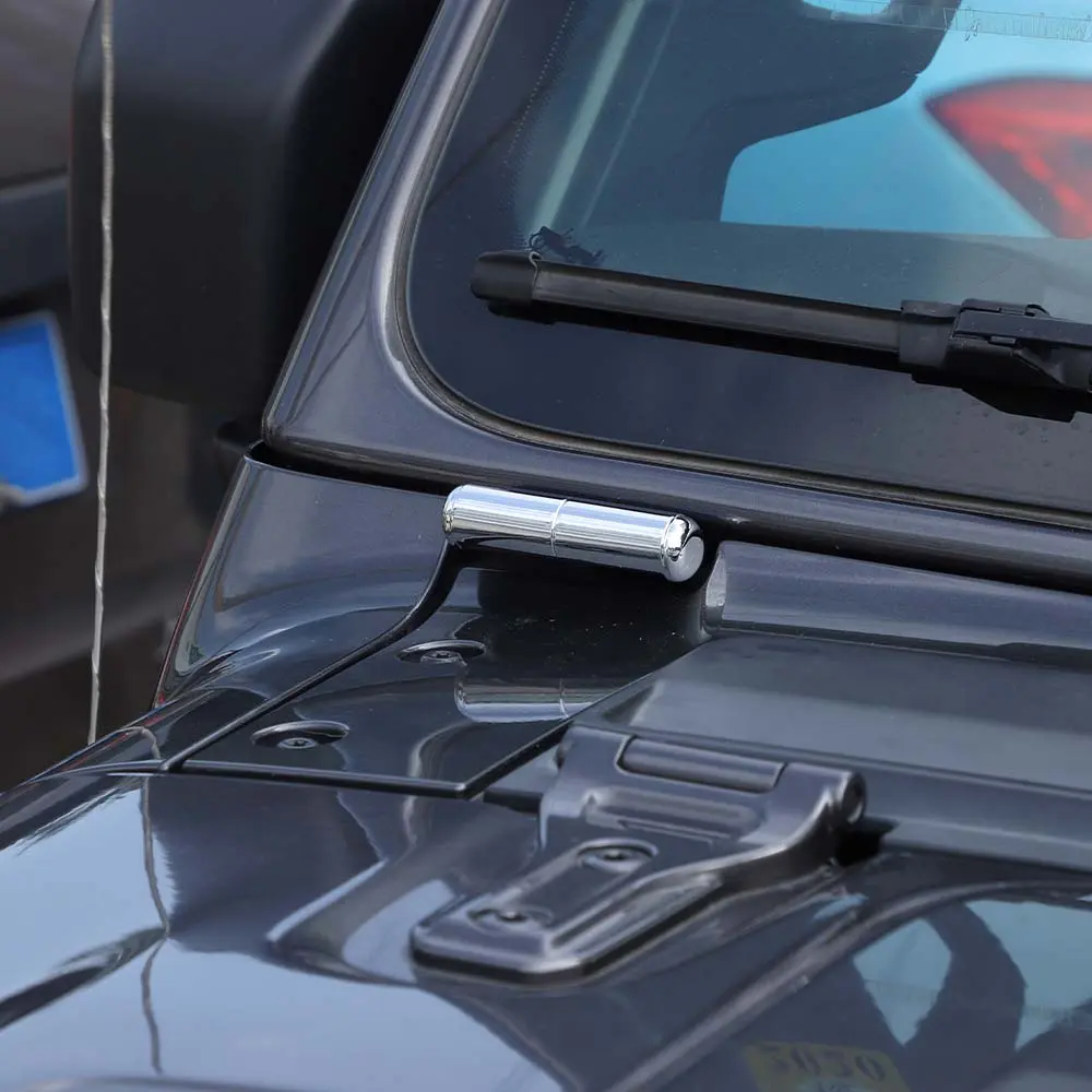 For 2018+ Jeep Wrangler JL Gladiator JT 2 x Front Windshield Hinge Decor Exterior Trim - Image 3