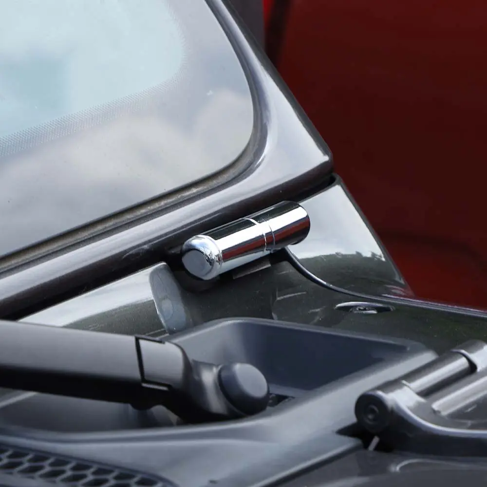 For 2018+ Jeep Wrangler JL Gladiator JT 2 x Front Windshield Hinge Decor Exterior Trim - Image 5