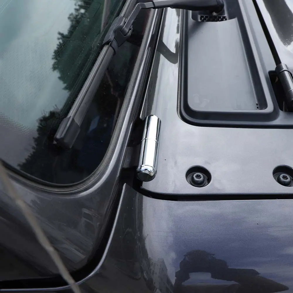For 2018+ Jeep Wrangler JL Gladiator JT 2 x Front Windshield Hinge Decor Exterior Trim - Image 7
