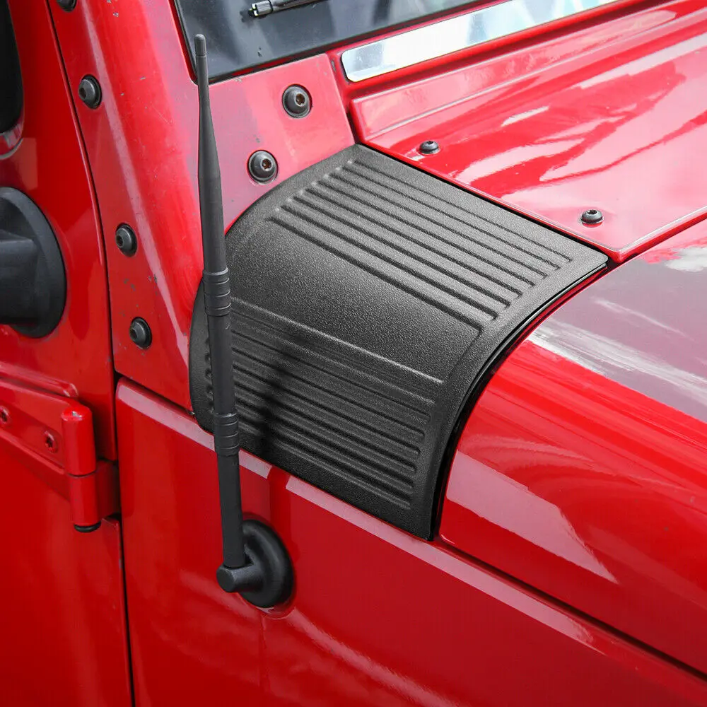 For 2007-2018 Jeep Wrangler JK 2X Hood Cowl Body Armor Cover Corner Guards Trim - Image 6