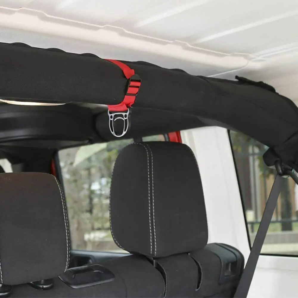 For Jeep Wrangler TJ JK JKU JL JLU 37.5CM Roll Bar Coat Hanger Clothes Hook - Image 5