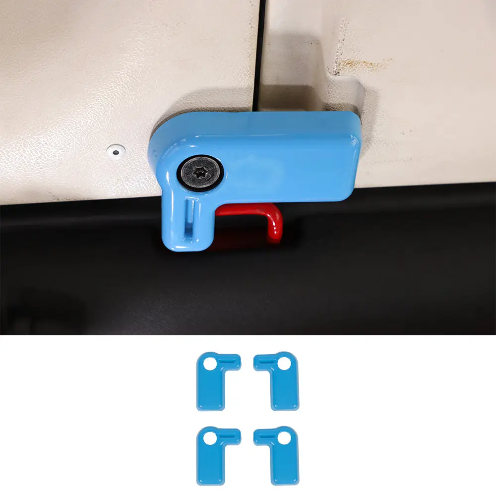 For 2007-2018 Jeep Wrangler JK 4 x Hardtop Release Roof Remove Handle Cover Trim ABS - Image 13