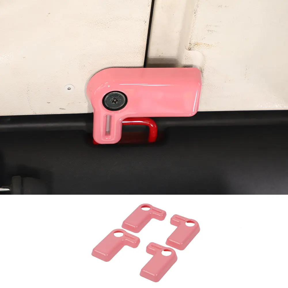 For 2007-2018 Jeep Wrangler JK 4 x Hardtop Release Roof Remove Handle Cover Trim ABS - Image 14