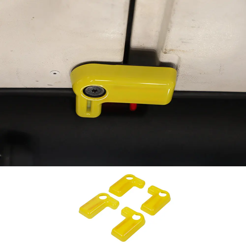 For 2007-2018 Jeep Wrangler JK 4 x Hardtop Release Roof Remove Handle Cover Trim ABS - Image 17