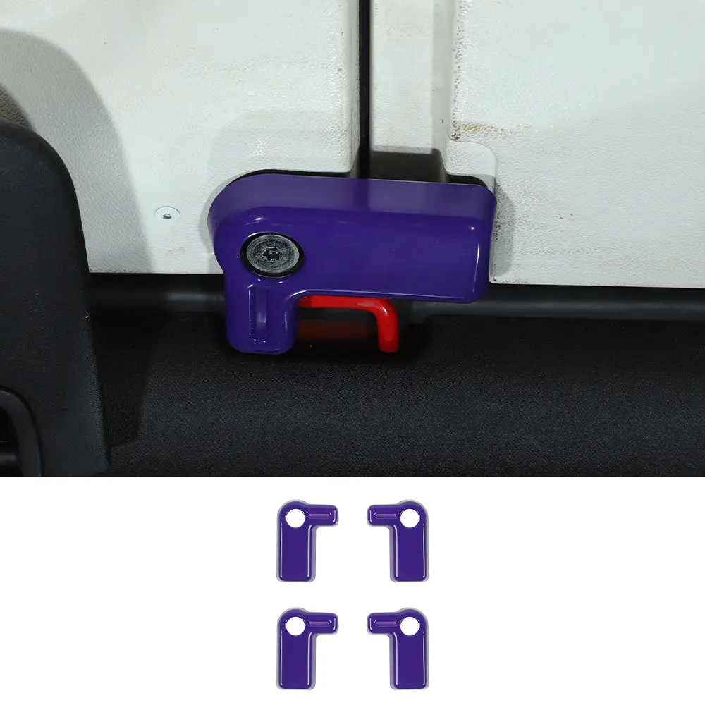 For 2007-2018 Jeep Wrangler JK 4 x Hardtop Release Roof Remove Handle Cover Trim ABS - Image 18