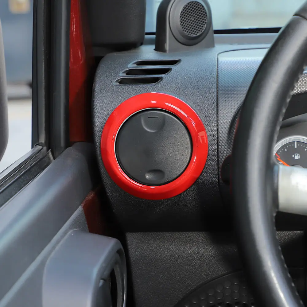 For 2007-2010 Jeep Wrangler JK JKU 4pcs AC Air Conditioning Vent Cover Trim Decoration Ring - Image 4