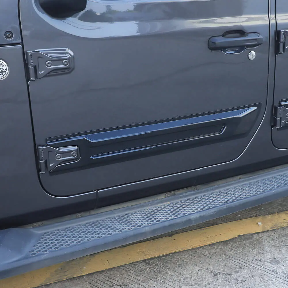 For 2018+ 4 Door Jeep Wrangler JL/JT 4pcs Door Scuff Guard Protector Cover Trim - Image 4