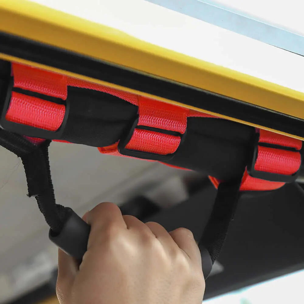 For Jeep Wrangler JK JL CJ YJ TJ JT 4PCS Top Roll Bar Grab Handles - Image 7