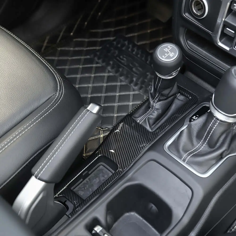 For 2018+ Jeep Wrangler JL JLU & Gladiator JT 4WD Four Wheel Drive Gear Shift Panel Cover Frame Trim - Image 3
