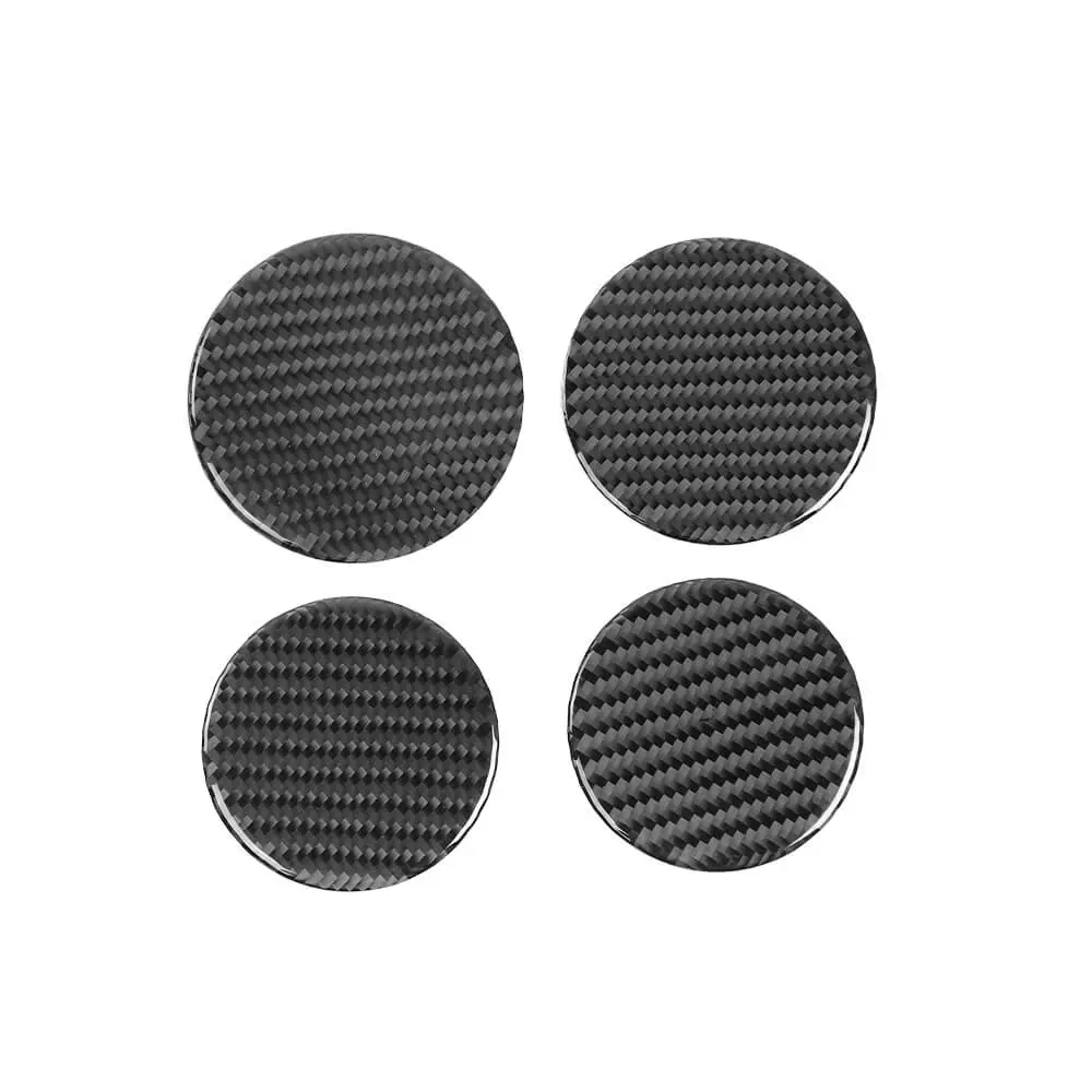 For 2011-2018 Jeep Wrangler JK 4X Cup Holder Mats Coaster Pad Trim Carbon Fiber - Image 7