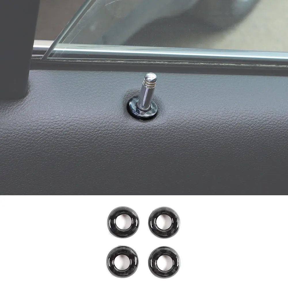 For 2011-2021 Jeep Grand Cherokee WK2 4X Door Lock Pull Pin Trim - Door Lock Knob Cover