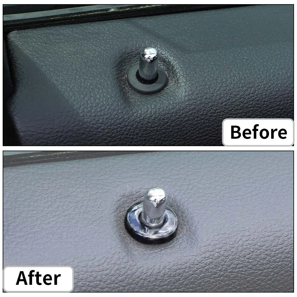 For 2011-2021 Jeep Grand Cherokee WK2 4X Door Lock Pull Pin Trim - Door Lock Knob Cover - Image 2