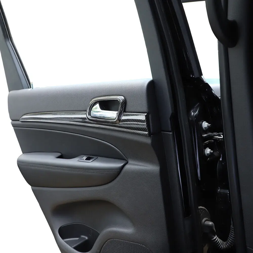 For 2011-2021 Jeep Grand Cherokee WK2 4X Inner Door Handle Trim Decor Cover - Image 3