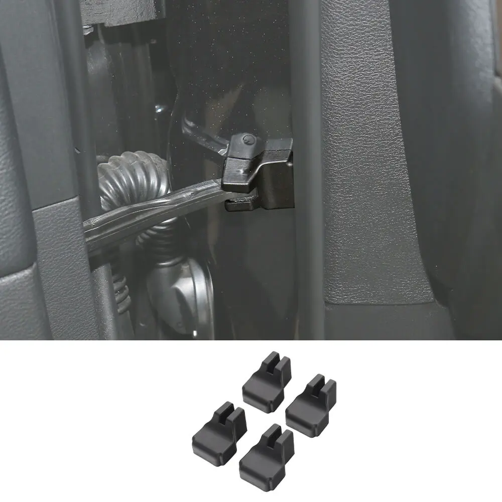 For 2014+ Jeep Cherokee 4x Door Stopper Limit Cover Trim Black