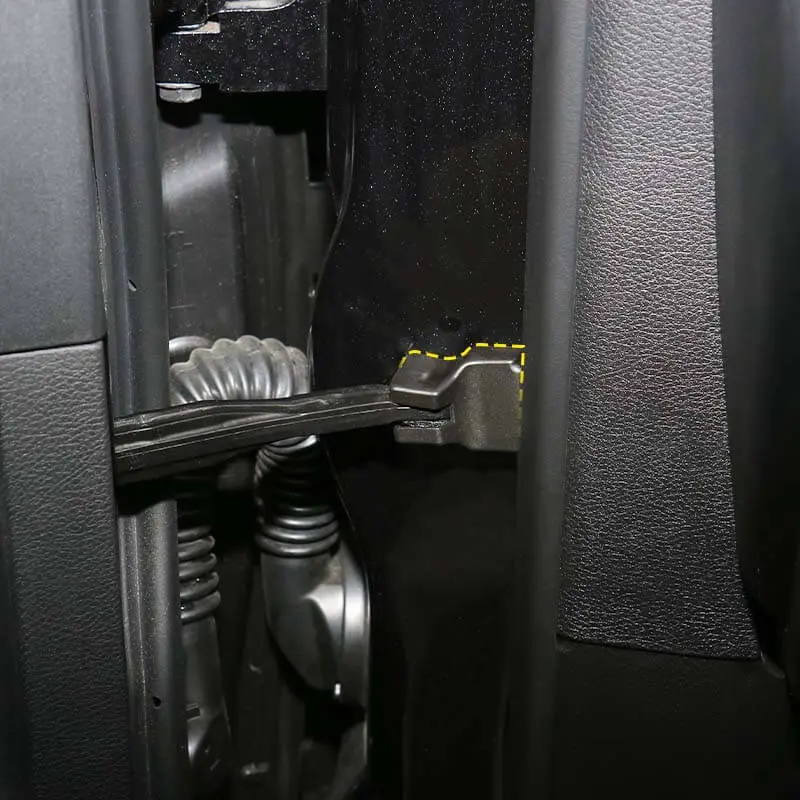 For 2014+ Jeep Cherokee 4x Door Stopper Limit Cover Trim Black - Image 3