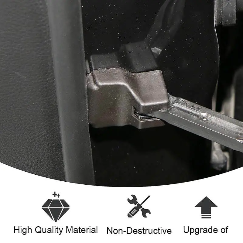 For 2014+ Jeep Cherokee 4x Door Stopper Limit Cover Trim Black - Image 6