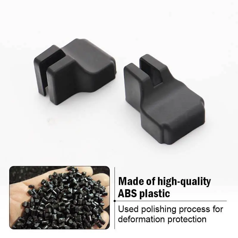 For 2014+ Jeep Cherokee 4x Door Stopper Limit Cover Trim Black - Image 7