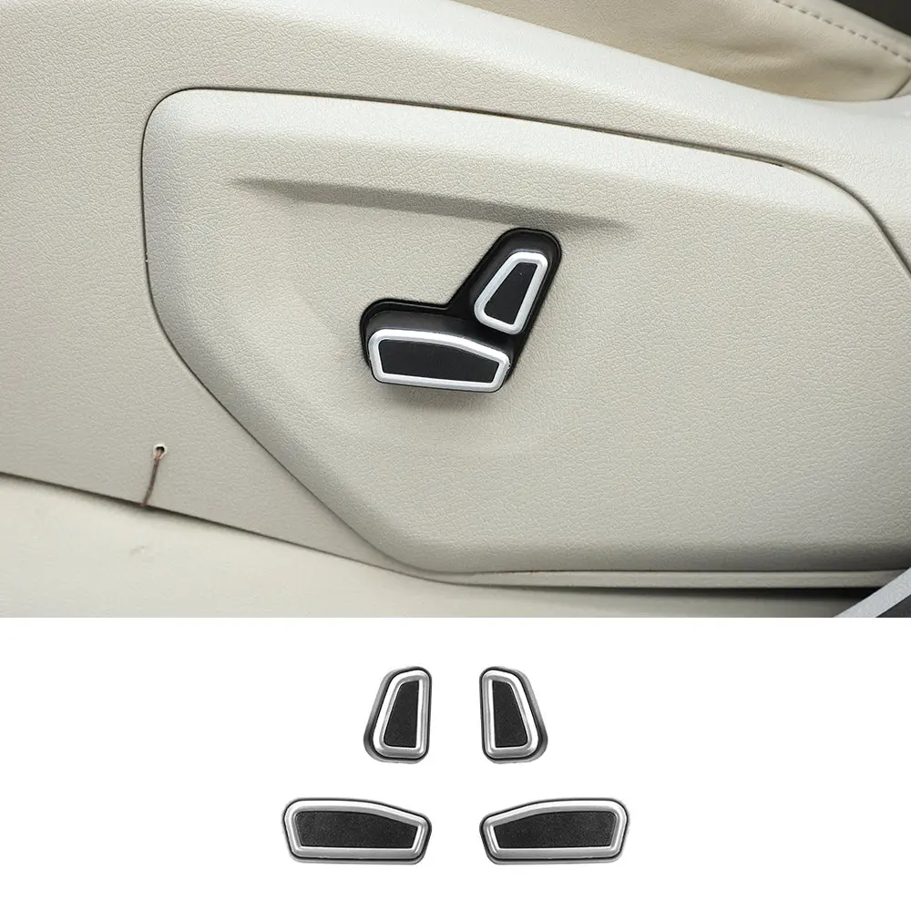 For 2011-2021 Jeep Grand Cherokee WK2 4x Seat Adjustment Switch Button Decor Cover Trim