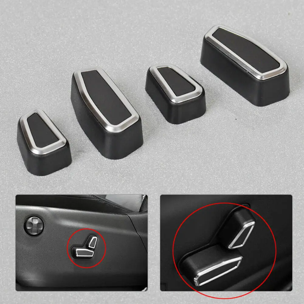 For 2011-2021 Jeep Grand Cherokee WK2 4x Seat Adjustment Switch Button Decor Cover Trim - Image 5