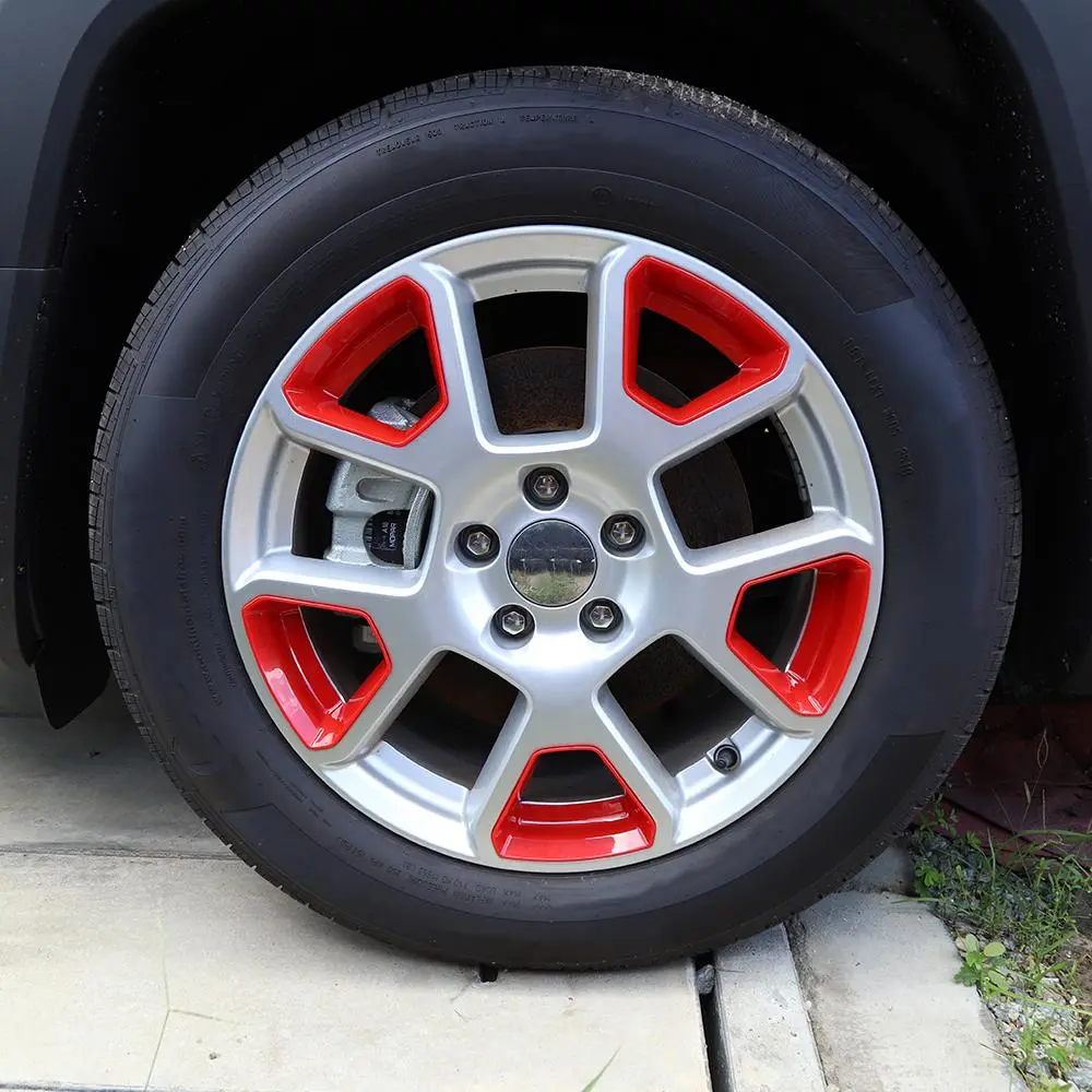 For 2019+ Jeep Renegade 5 Piece Tire Wheel Hub Cover Trim - Image 2