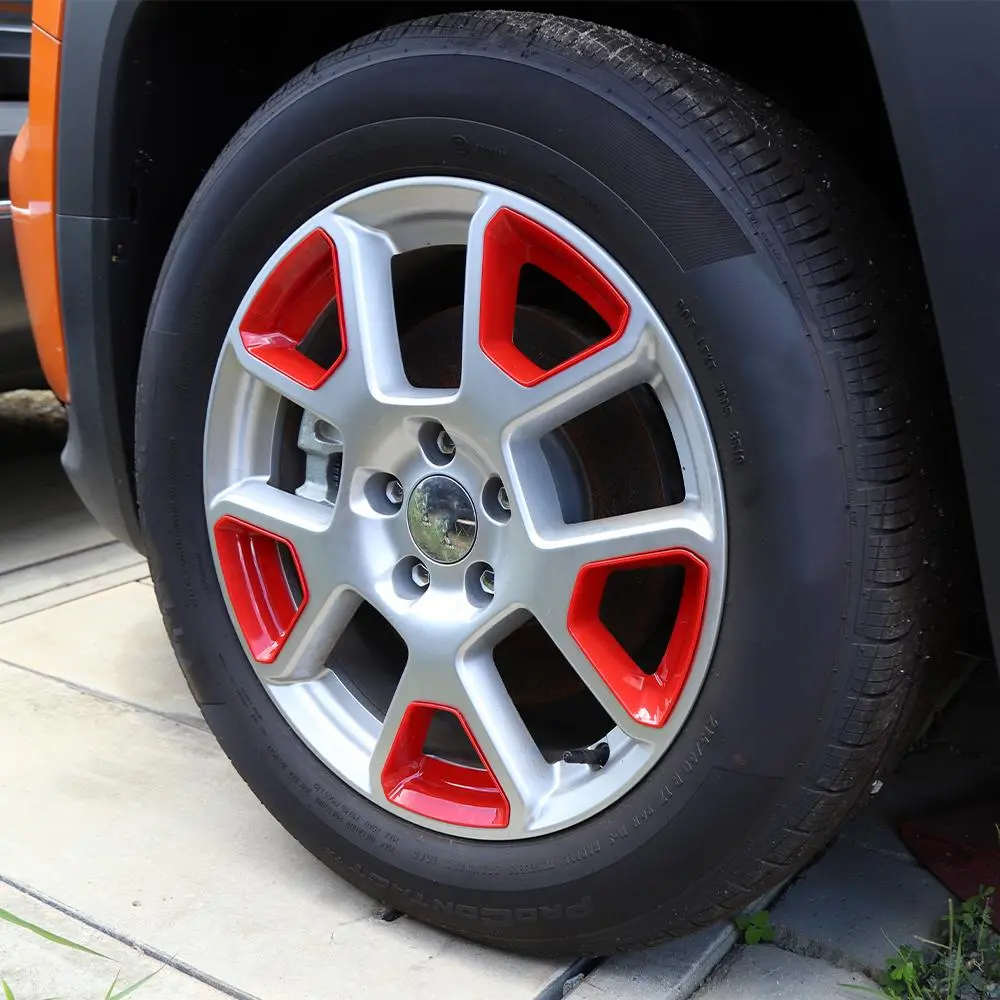 For 2019+ Jeep Renegade 5 Piece Tire Wheel Hub Cover Trim - Image 3