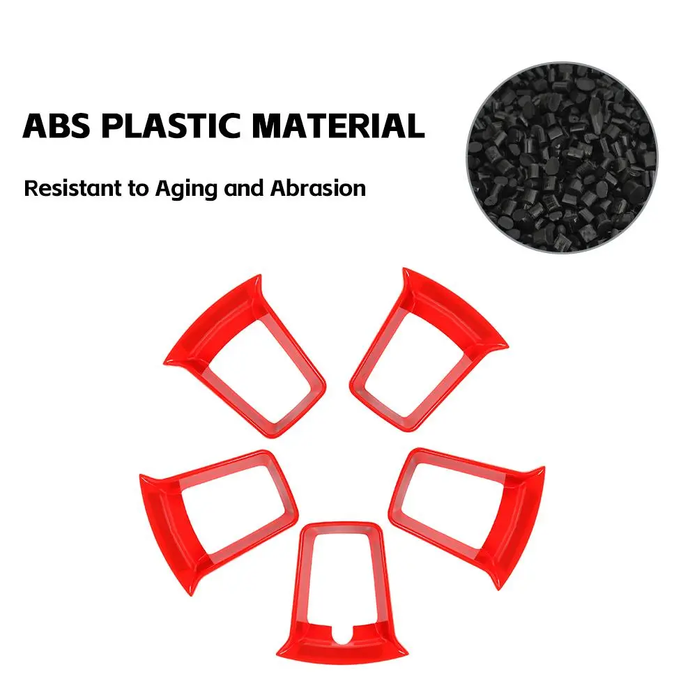 For 2019+ Jeep Renegade 5 Piece Tire Wheel Hub Cover Trim - Image 5