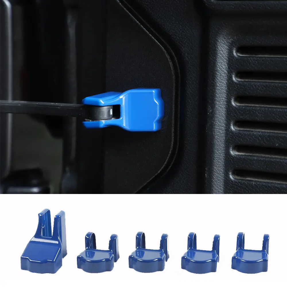 For 2018+ Jeep Wrangler JL JLU 5PCS Door Limited Stopper Protective Cover Trim - Image 10