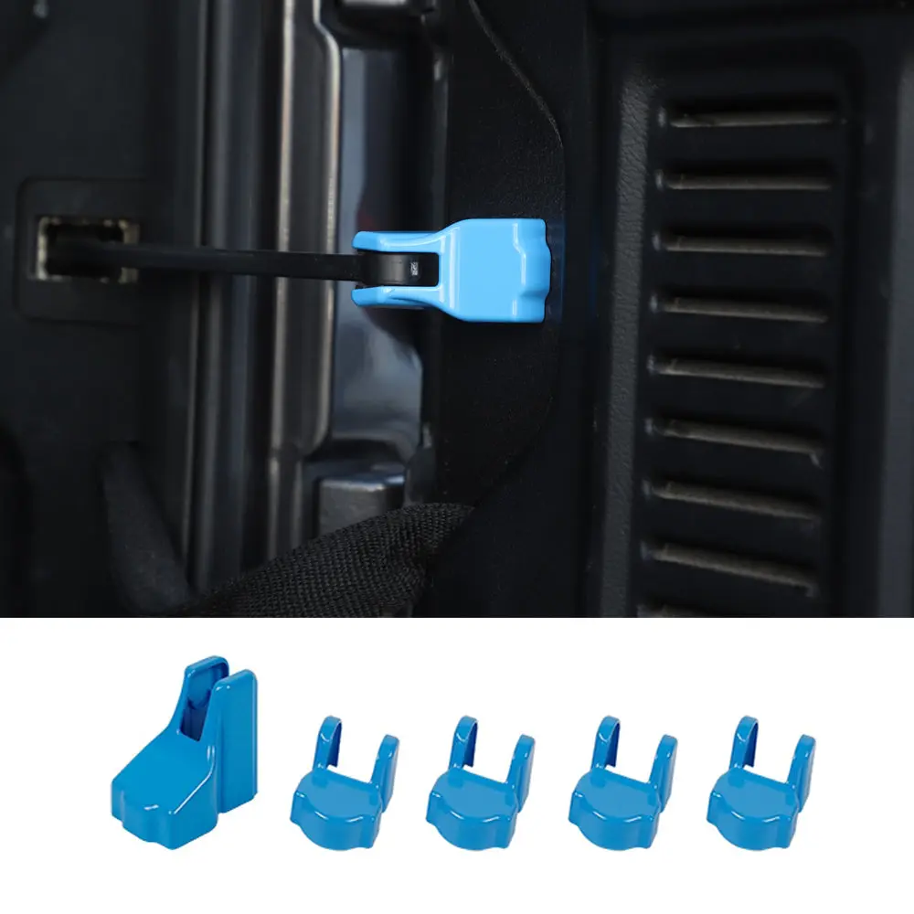 For 2018+ Jeep Wrangler JL JLU 5PCS Door Limited Stopper Protective Cover Trim - Image 11
