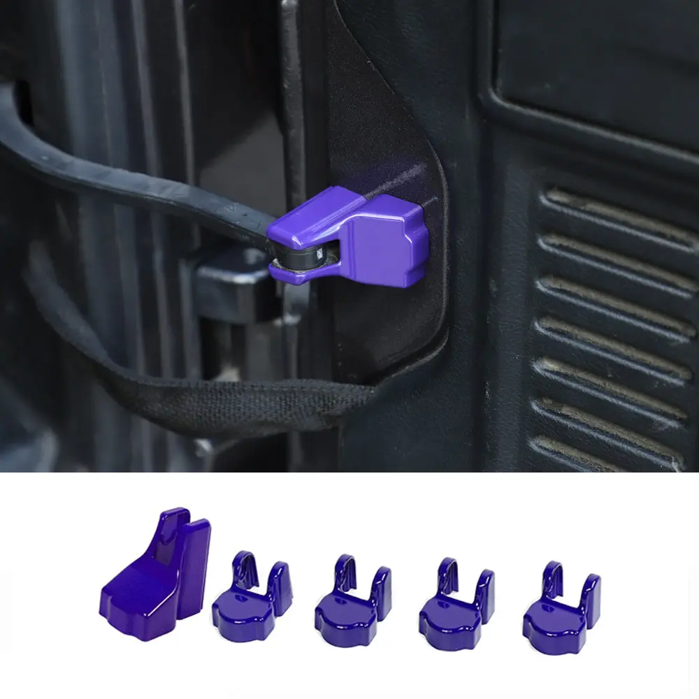 For 2018+ Jeep Wrangler JL JLU 5PCS Door Limited Stopper Protective Cover Trim - Image 12