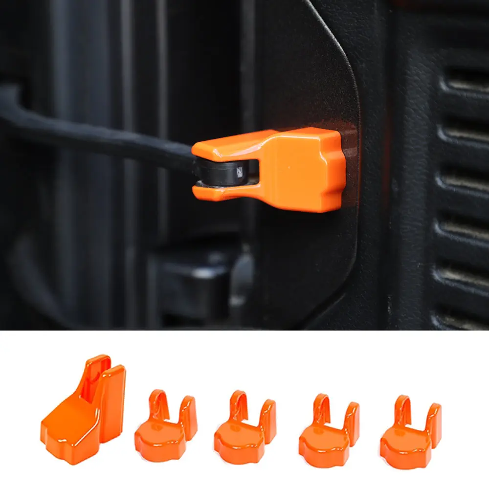 For 2018+ Jeep Wrangler JL JLU 5PCS Door Limited Stopper Protective Cover Trim - Image 15