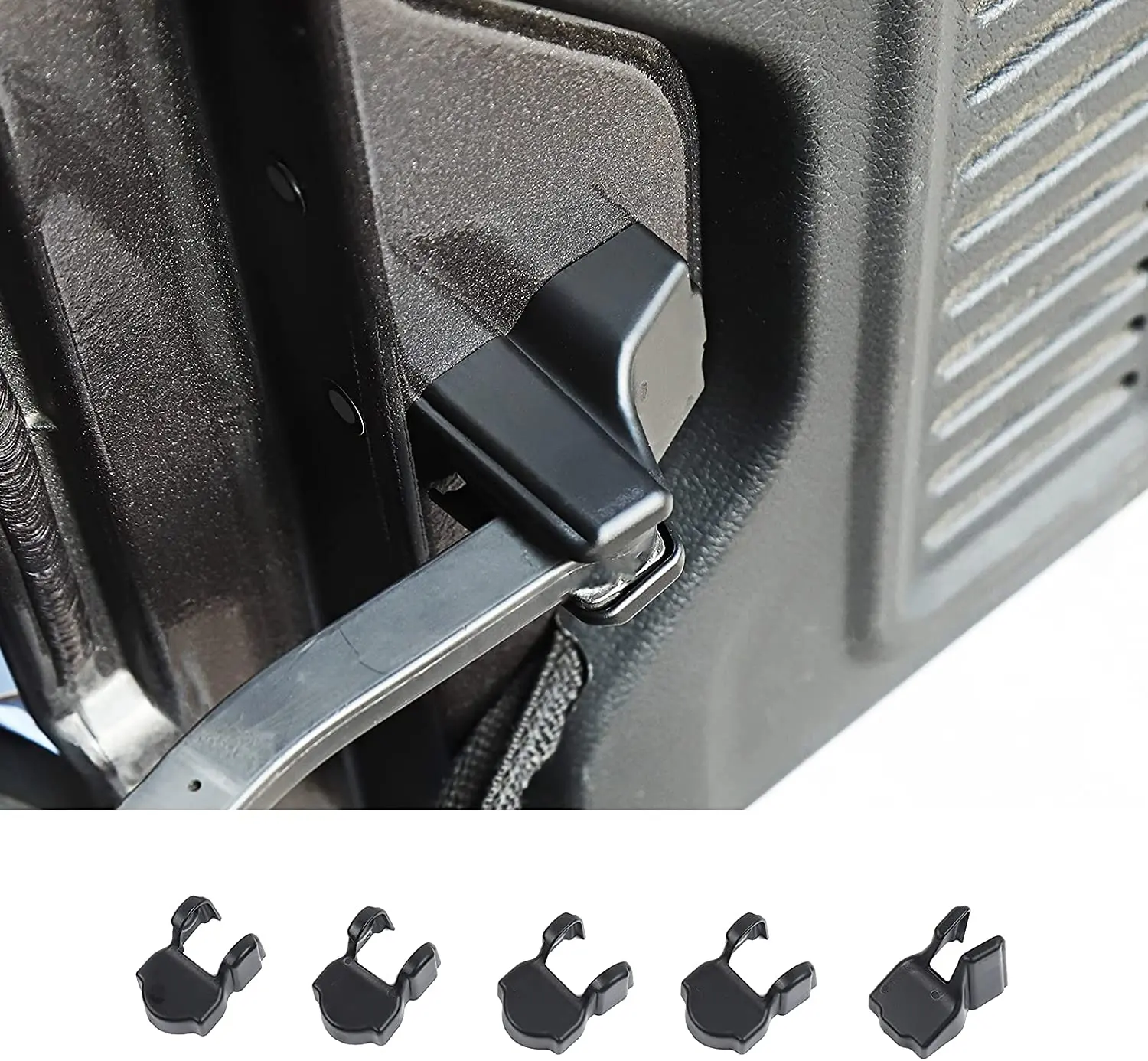 For 2018+ Jeep Wrangler JL JLU 5PCS Door Limited Stopper Protective Cover Trim - Image 6