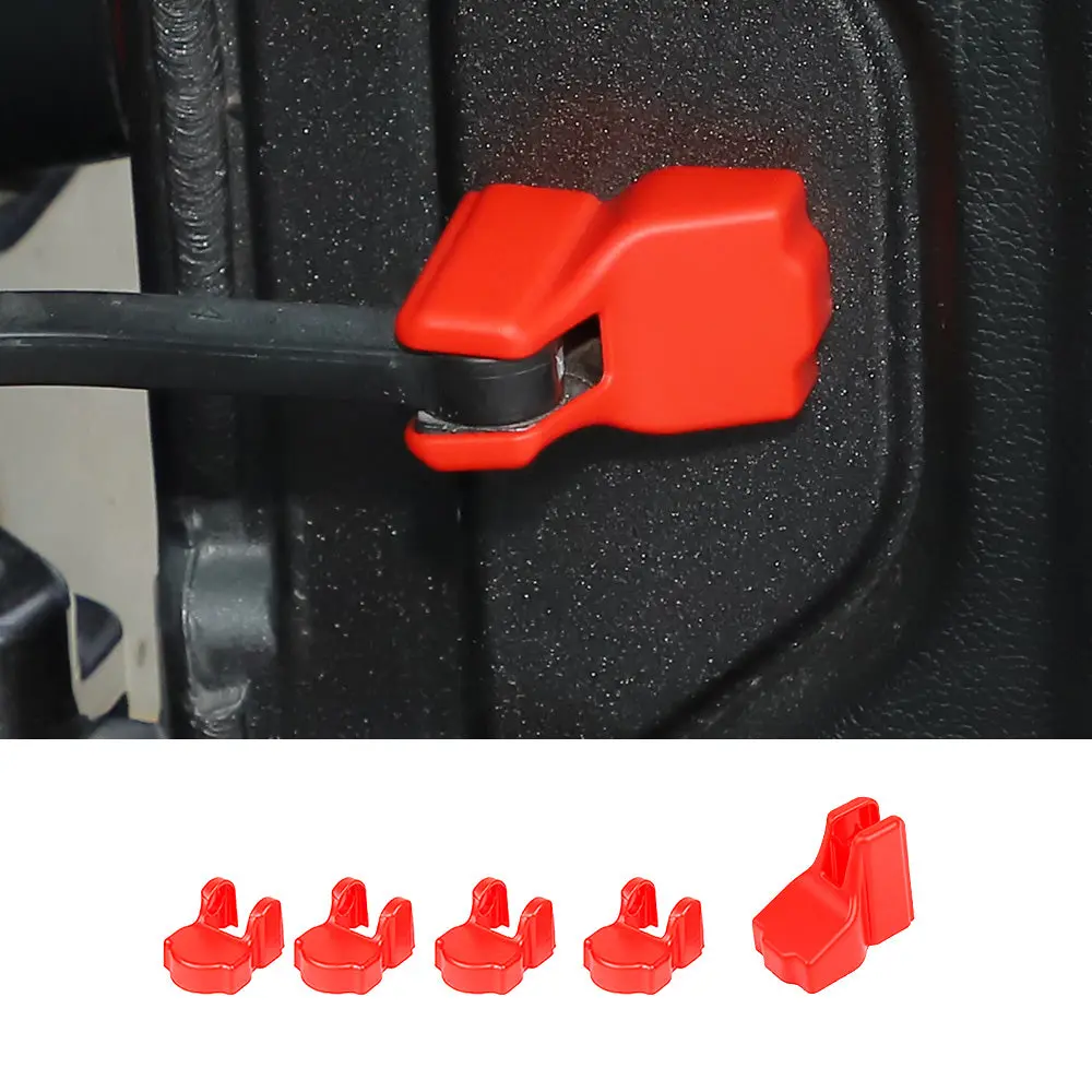 For 2018+ Jeep Wrangler JL JLU 5PCS Door Limited Stopper Protective Cover Trim - Image 7
