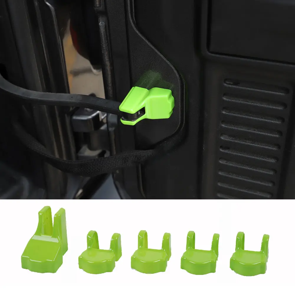 For 2018+ Jeep Wrangler JL JLU 5PCS Door Limited Stopper Protective Cover Trim - Image 9