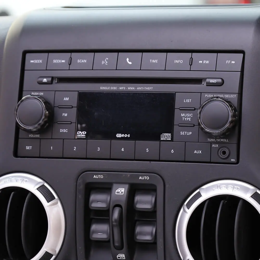 For 2011-2018 Jeep Wrangler JK/2010-2016 Compass/2011-2016 Patriot 5X Air Conditioner Audio CD Switch Knob Trim - Image 5