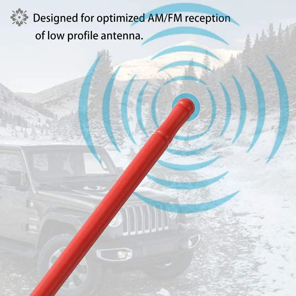 For 2007-2023 Wrangler JK JL JT 6.7 Inch FM/AM Reflex Short Antenna Replacement - Image 5