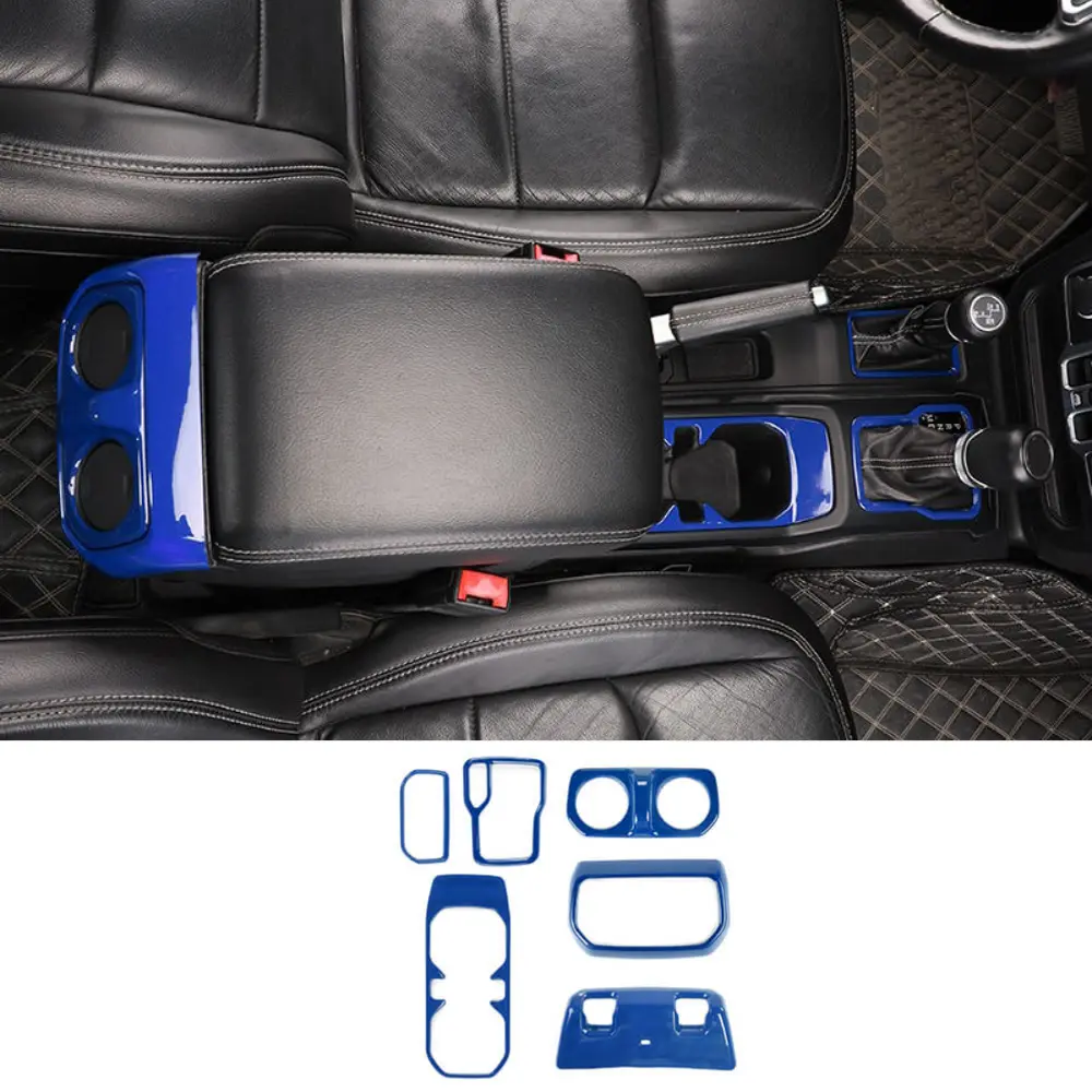 For 2018+ Jeep Wrangler JL, JLU & Gladiator JT 6PCS Gear Shift, Cup Holder & Rear Air Vent Accent Trim Kit - Image 12